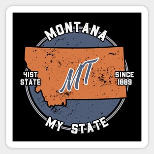 Montana My State Patriot State Tourist Gift Sticker